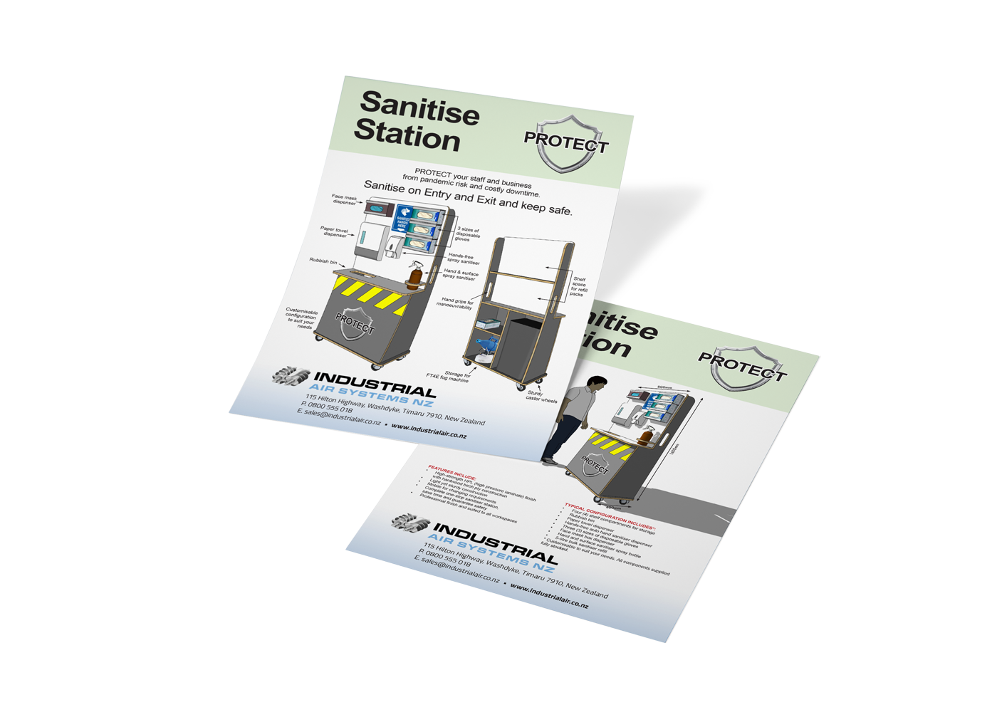Sanitise station brochure