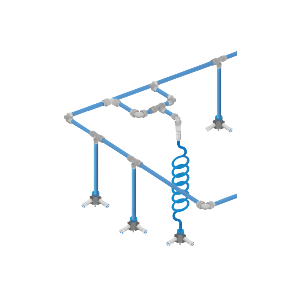 Alu Air Reticulation Piping | 20mm - 63mm | Industrial Air Systems