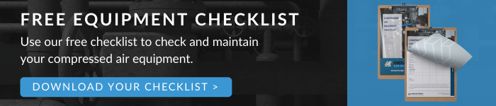 Compressed air system maintenance checklist
