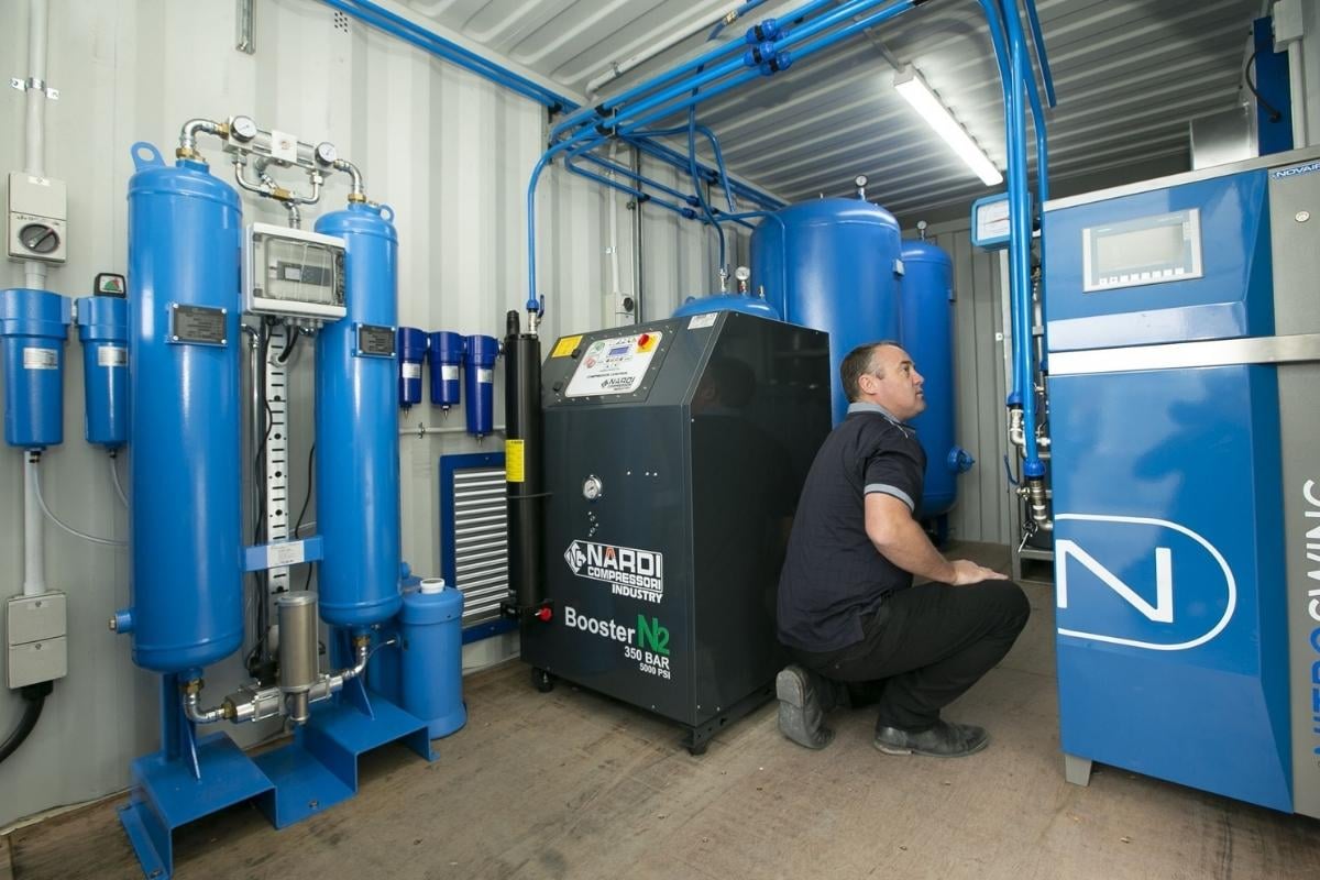 On-site nitrogen generation system