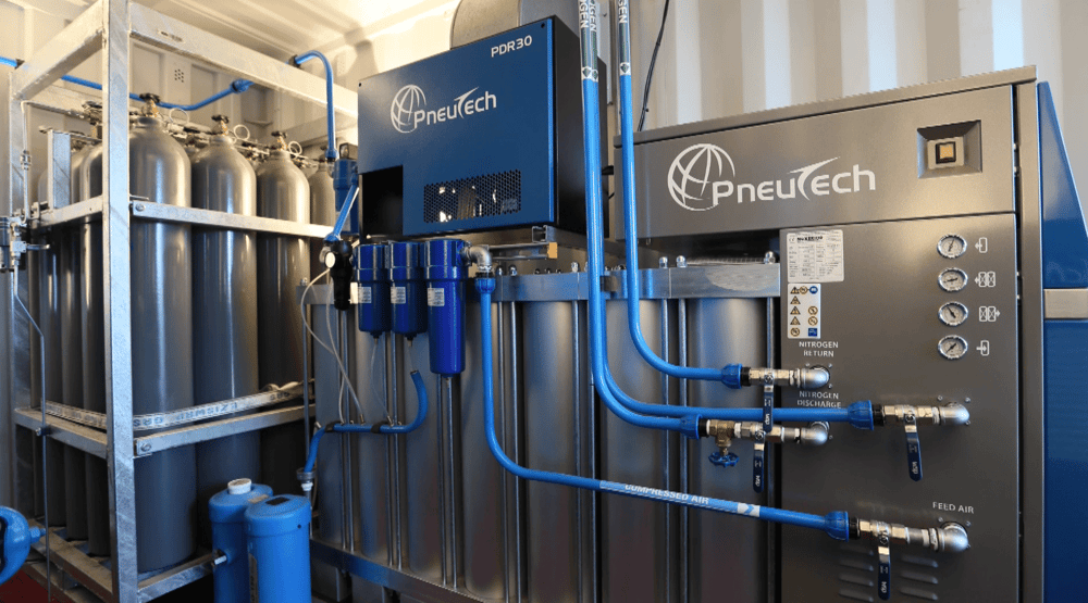 Containerised nitrogen generation plant