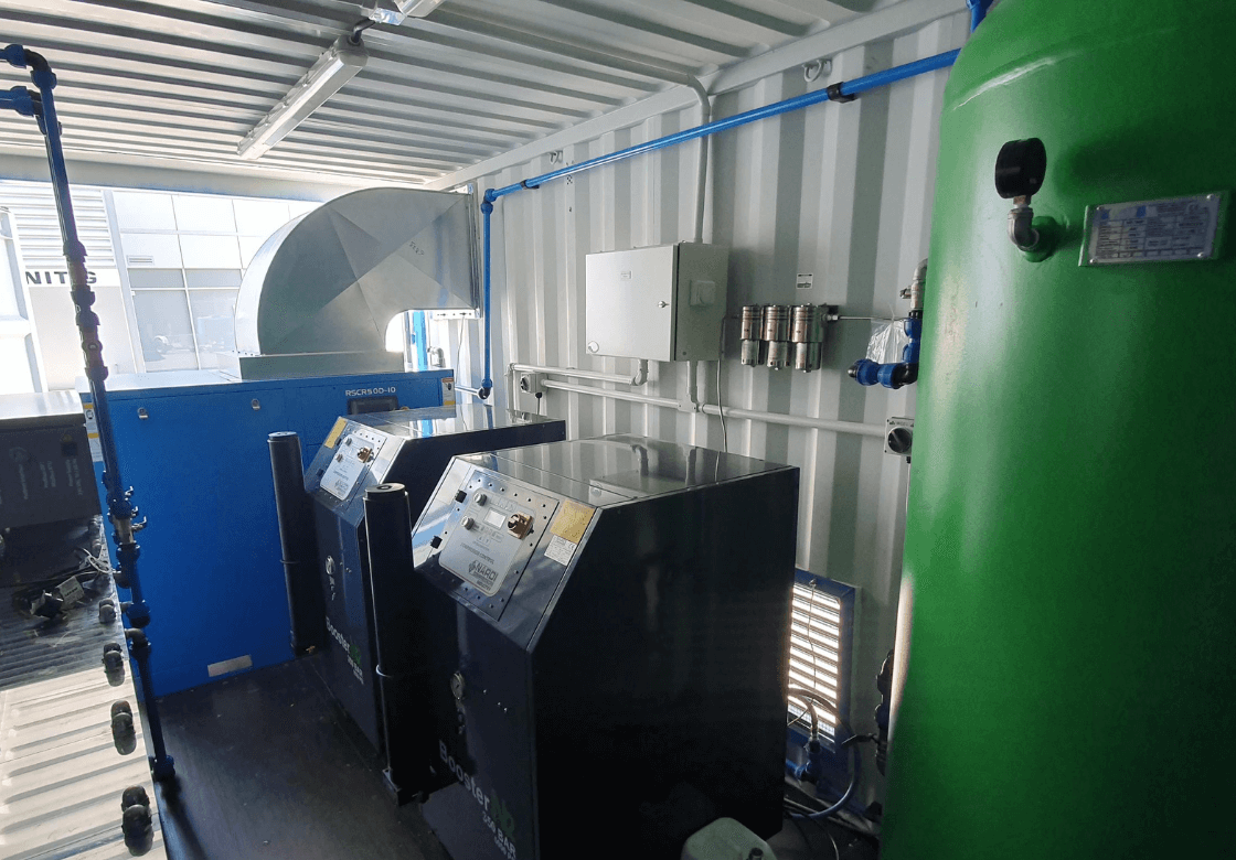 Nitropak generator with compressed air equipment