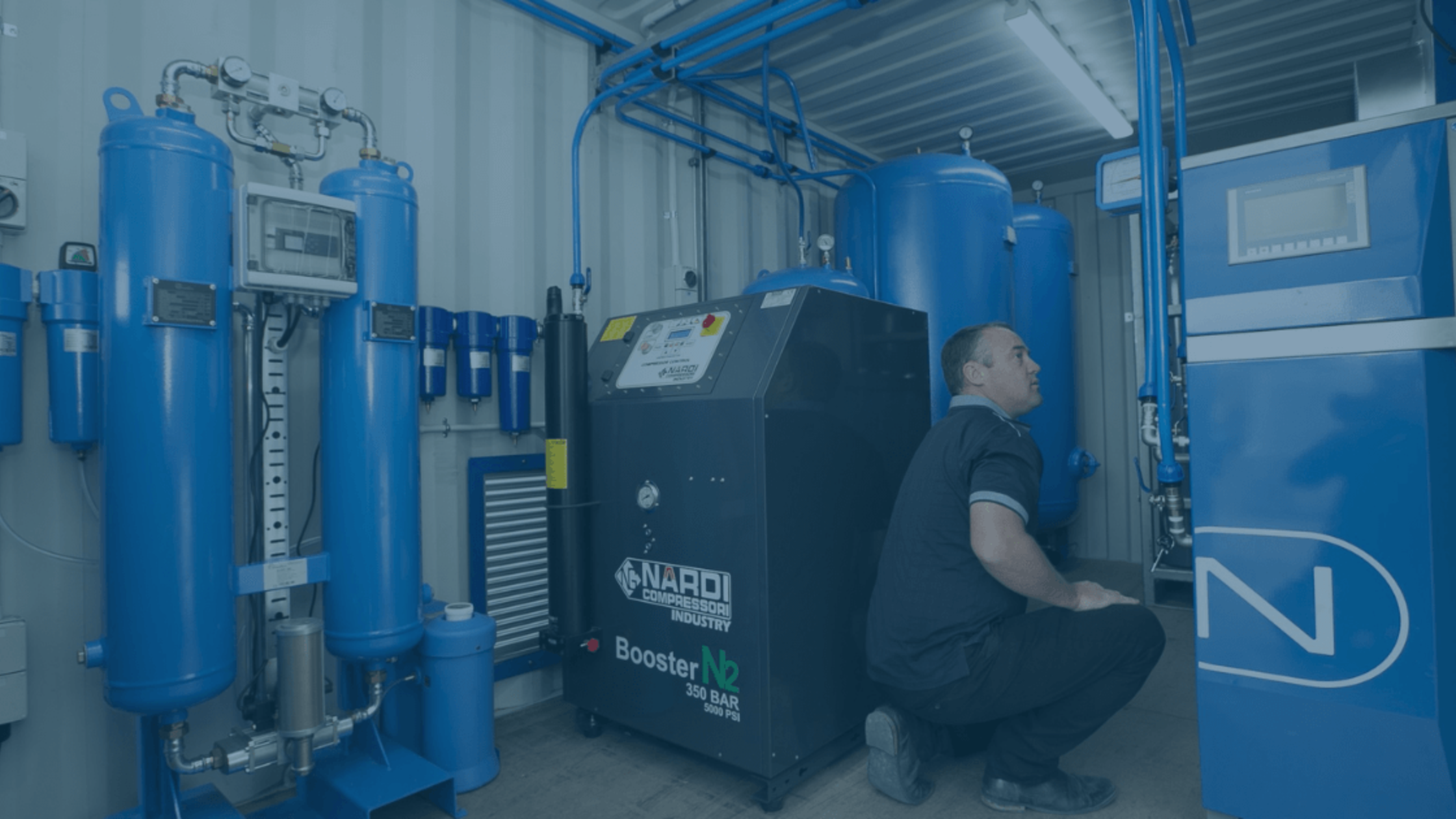 Industrial air compressors and nitrogen generators