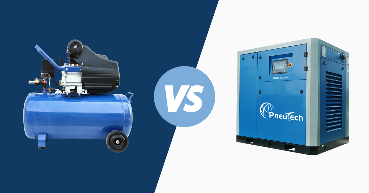 Piston versus rotary screw compressor – An honest comparison